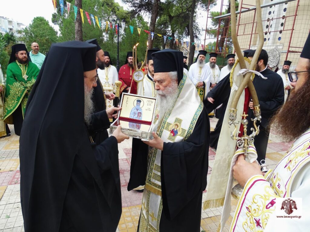 Read more about the article Σπάρτη: Υποδοχή Ιερών Λειψάνων Αγίου Γερβασίου και Πανηγυρικός Πολυαρχιερατικός Εσπερινός για τα ονομαστήρια του Μητροπολίτη Ευσταθίου