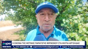 Read more about the article Η ΕΙΚΟΝΑ ΤΗΣ ΦΕΤΙΝΗΣ ΠΑΡΑΓΩΓΗΣ ΒΕΡΙΚΟΚΟΥ ΣΤΑ ΦΙΧΤΙΑ ΑΡΓΟΛΙΔΑΣ (VIDEO)