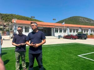 Read more about the article Αυτοψία του Υπουργού Χρίστου Δήμα στα ανακαινισμένα σχολεία του Δήμου Κορινθίων (Φωτογραφίες)