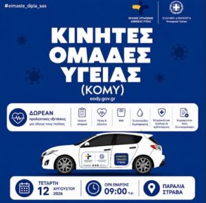 Read more about the article Δωρεάν προληπτικός έλεγχος υγείας στα Στραβά