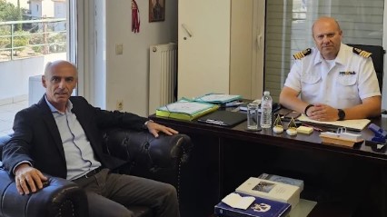 Επίσκεψη του βουλευτή Αργολίδας Γ.Γαβρήλου στο Λιμεναρχείο Ναυπλίου