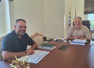 Read more about the article Έργα και νέες παρεμβάσεις για τον Δήμο Επιδαύρου στη συνάντηση του Περιφερειάρχη Δημήτρη Πτωχού με τον Δήμαρχο Τάσο Χρόνη